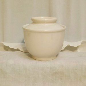 Butter Bowl, crock, bell, Wildly Delicious, White